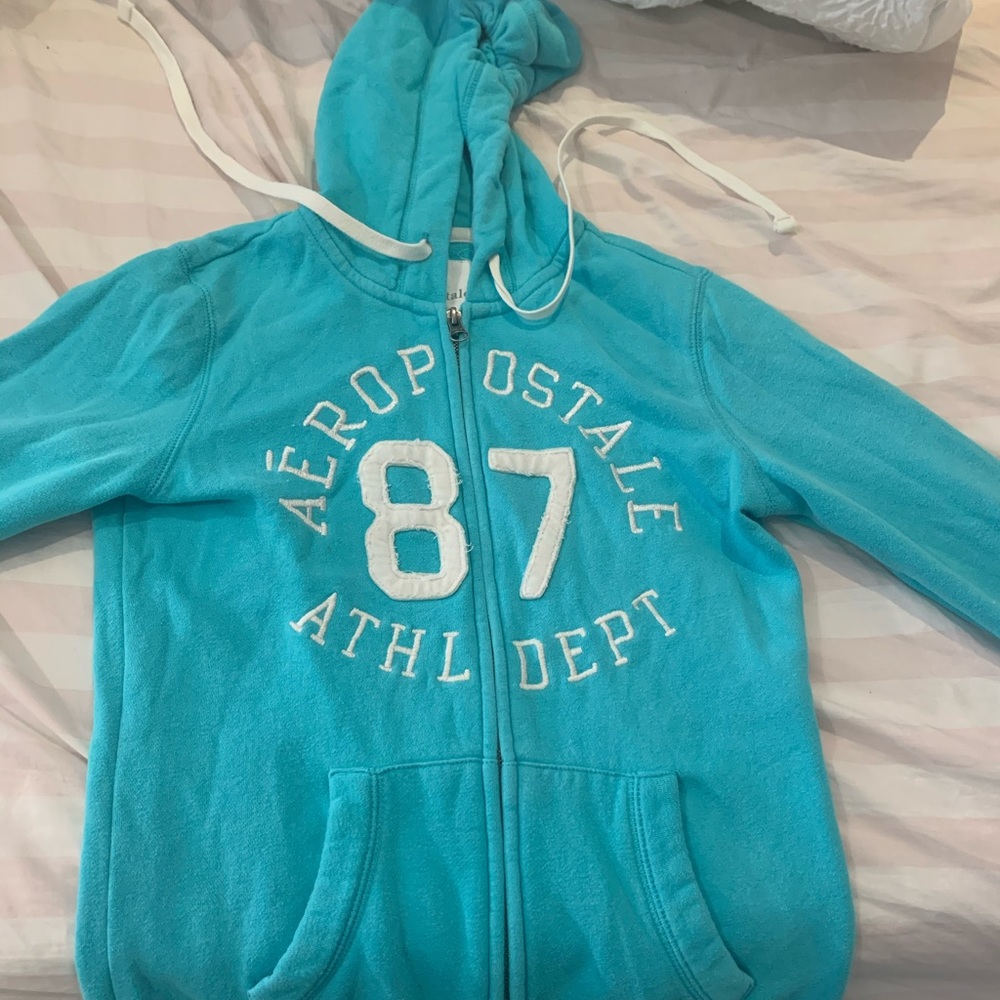 Aeropostale blue jacket zip up